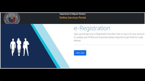 e registration dmw|onlineservices dmw gov ph.